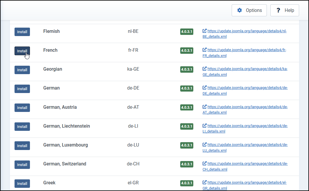 Joomla 4 - Multilingual Website - Install Languages