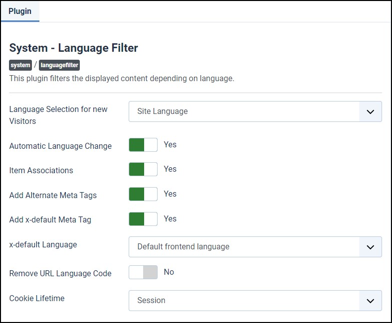 Joomla 4 - Multilingual Website - Language Filter