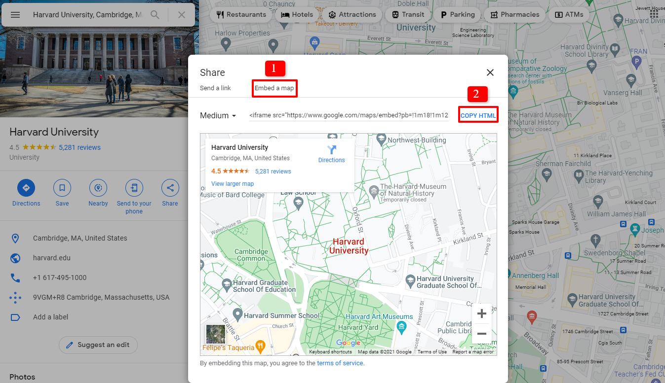Embed A Google Map In Wordpress Manually 2