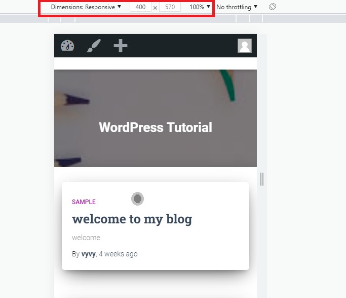 View The Mobile Version Of Wordpress Site 1