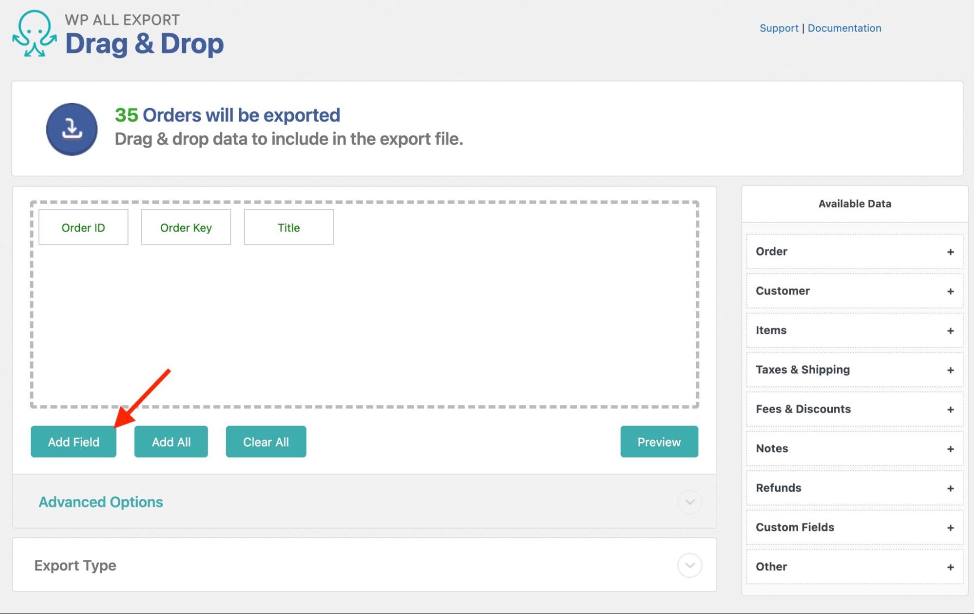 Export Data From Woocommerce