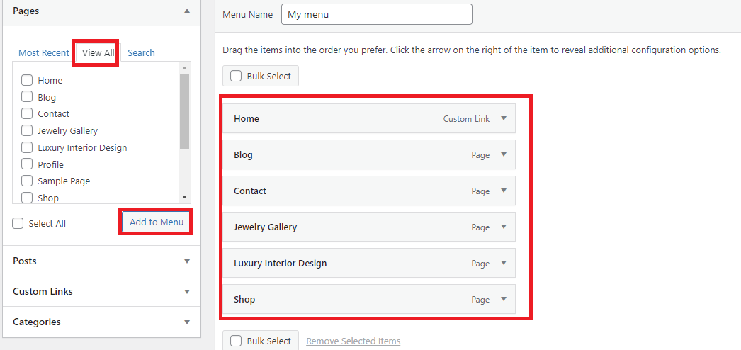 Add A Navigation Menu In Wordpress 1