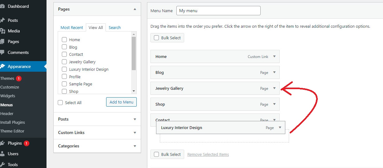 Add A Navigation Menu In Wordpress 2