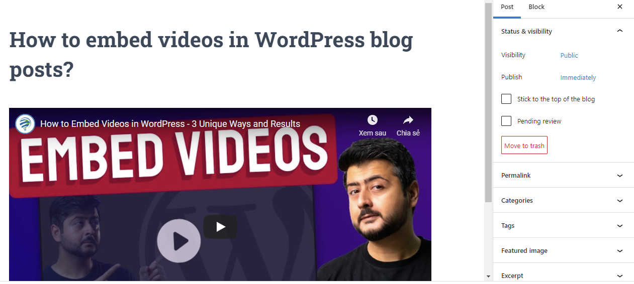 Embed Videos In Wordpress 6