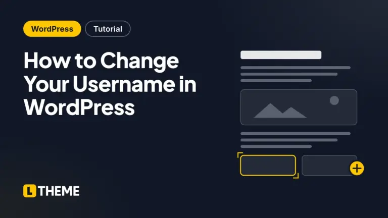 How to Change Your Username in WordPress