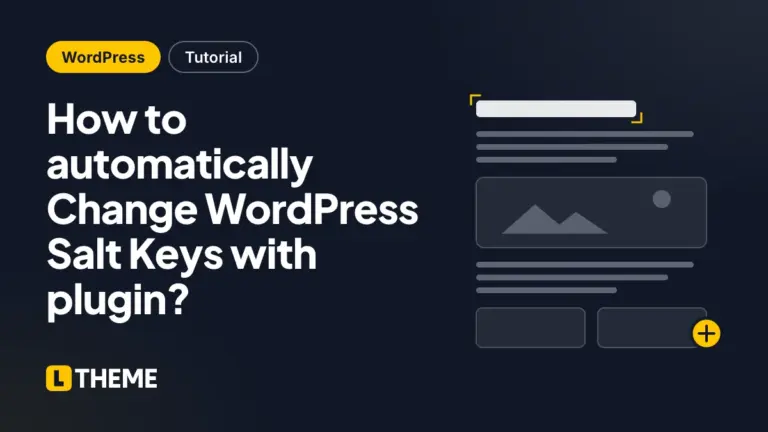 How to automatically Change WordPress Salt Keys with plugin?