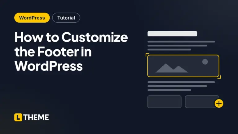 How to Customize the Footer in WordPress