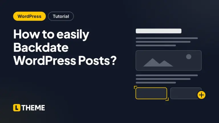 How to easily Backdate WordPress Posts?