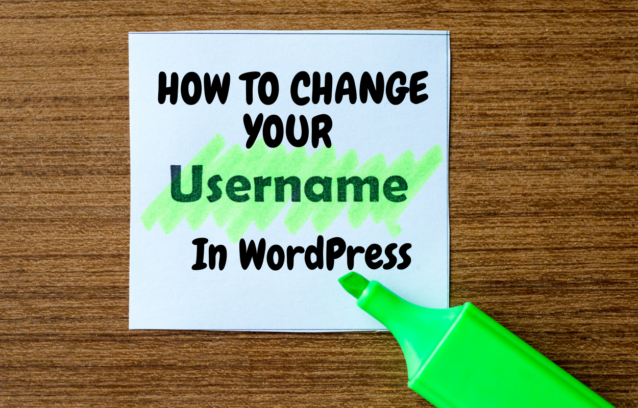 How to Change Your Username in WordPress