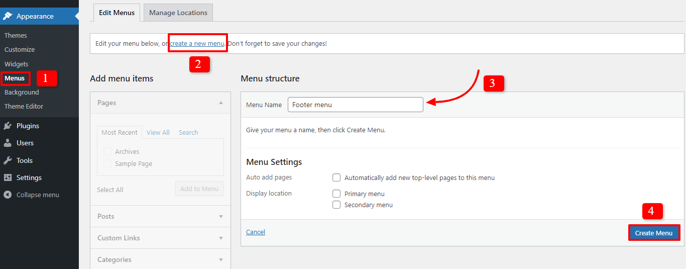 Customize The Footer In Wordpress 3