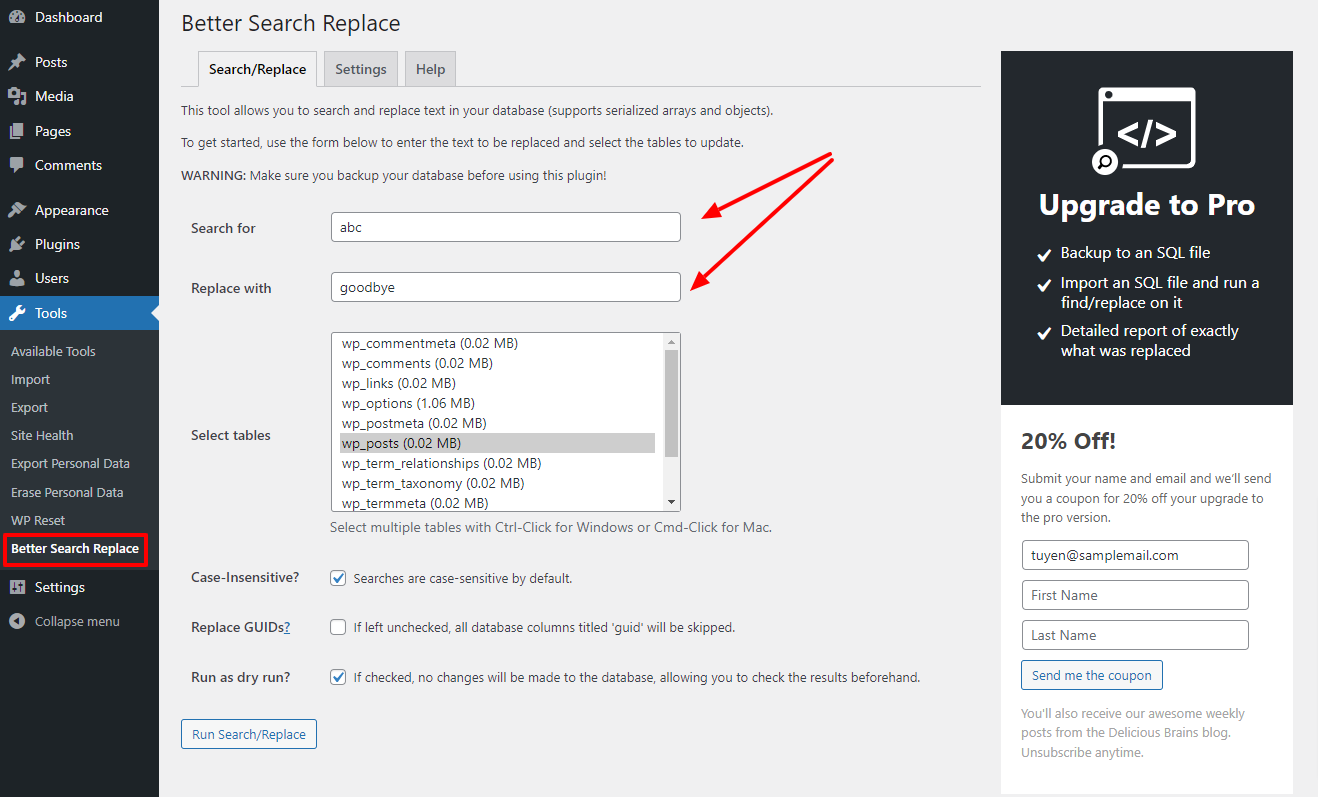 how-to-find-and-replace-text-in-wordpress-database-2023-ltheme