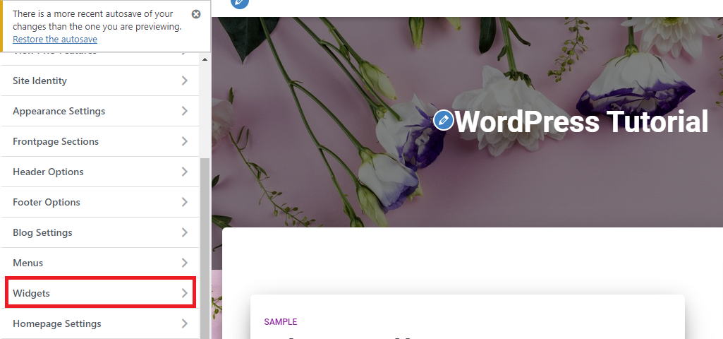 Use Widgets In Wordpress