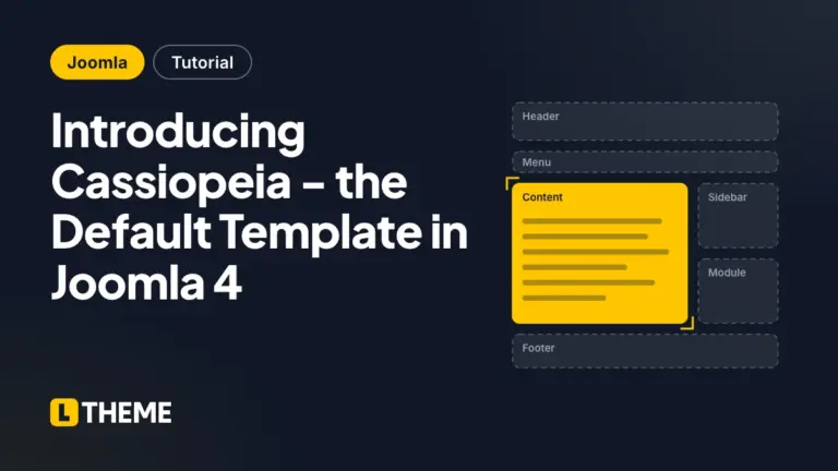Introducing Cassiopeia – the Default Template in Joomla 4