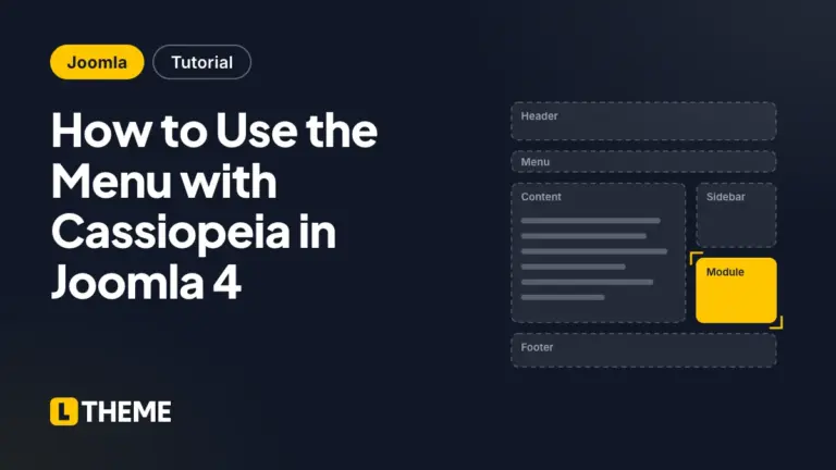 How to Use the Menu with Cassiopeia in Joomla 4