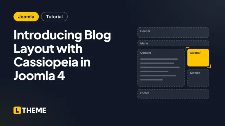 Introducing Blog Layout with Cassiopeia in Joomla 4