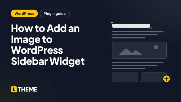 How to Add an Image to WordPress Sidebar Widget
