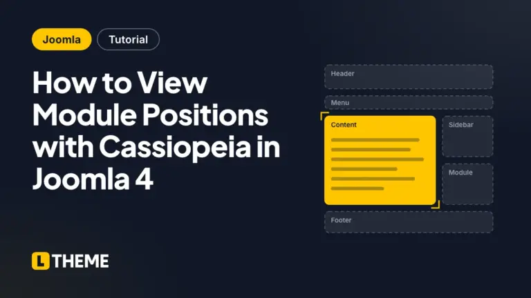 How to View Module Positions with Cassiopeia in Joomla 4