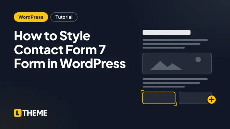 How to Style Contact Form 7 Form in WordPress