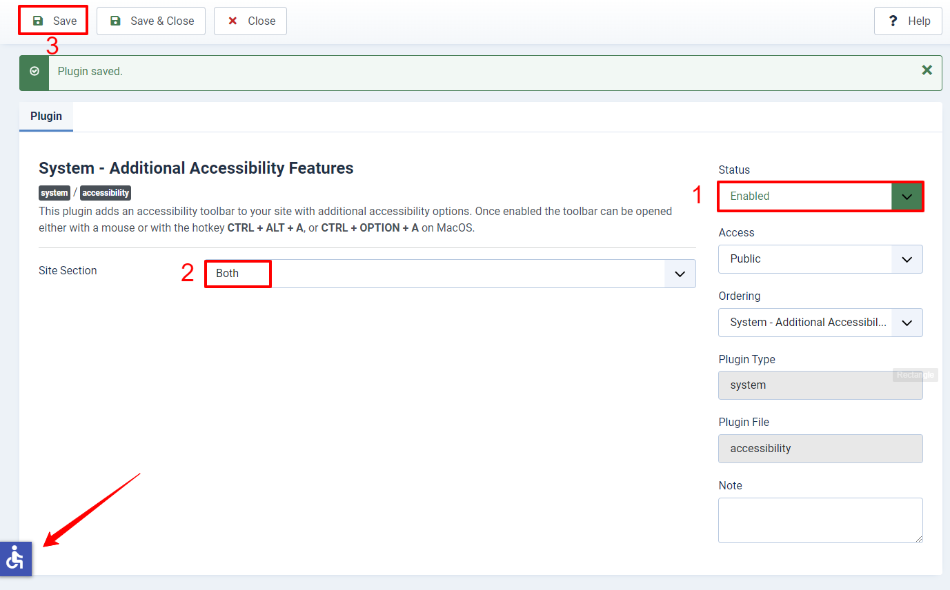 Accessibility Features In Joomla 4-3