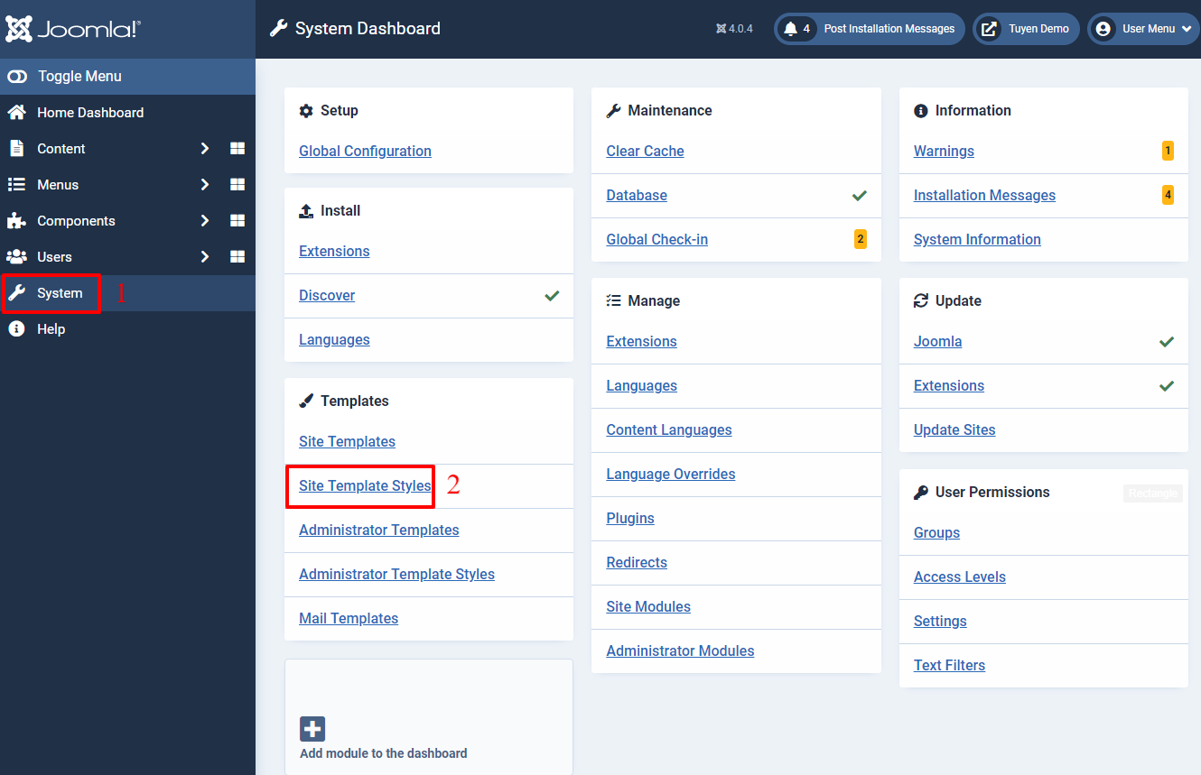 Cassiopeia Default Template In Joomla 4-1