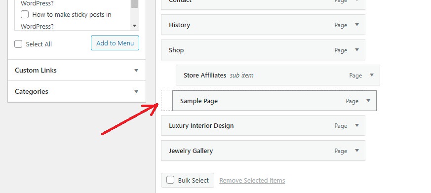 Drop Down Menu In Wordpress Not Working