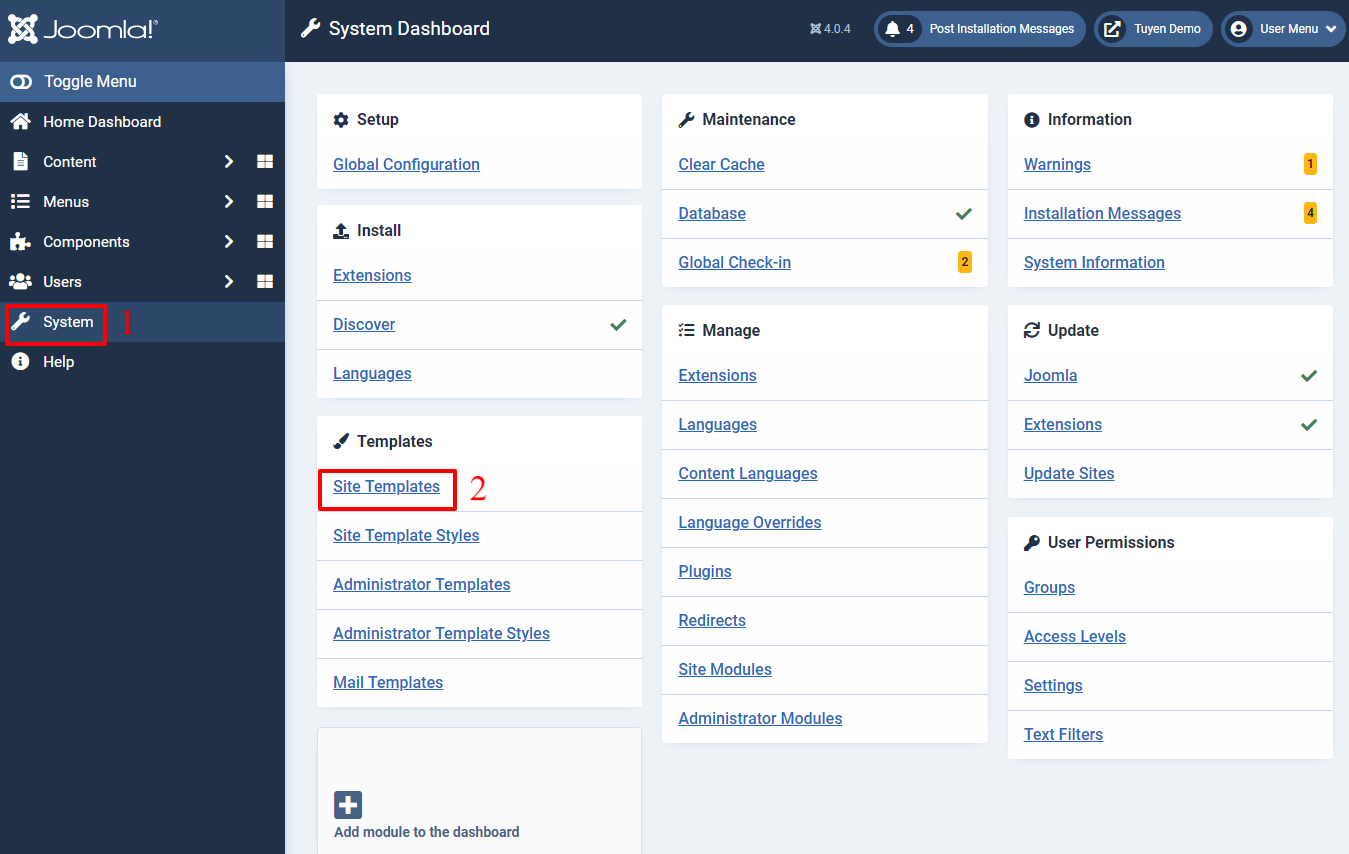 How To Create A User css With Cassiopeia In Joomla 4 ThemeRadius