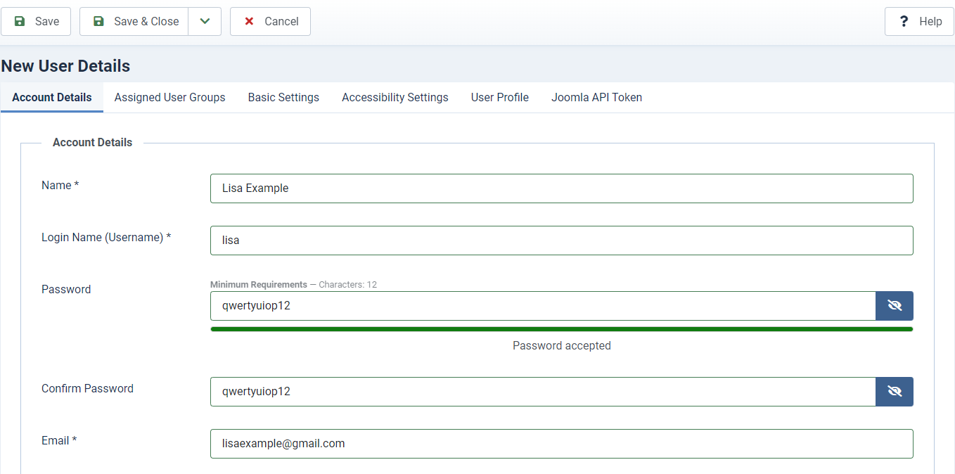 Create And Manage An User Account In Joomla 4-2