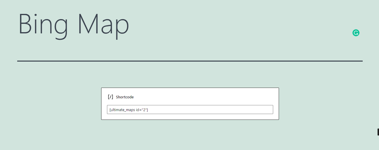 Embed Bing Maps In Wordpress 15
