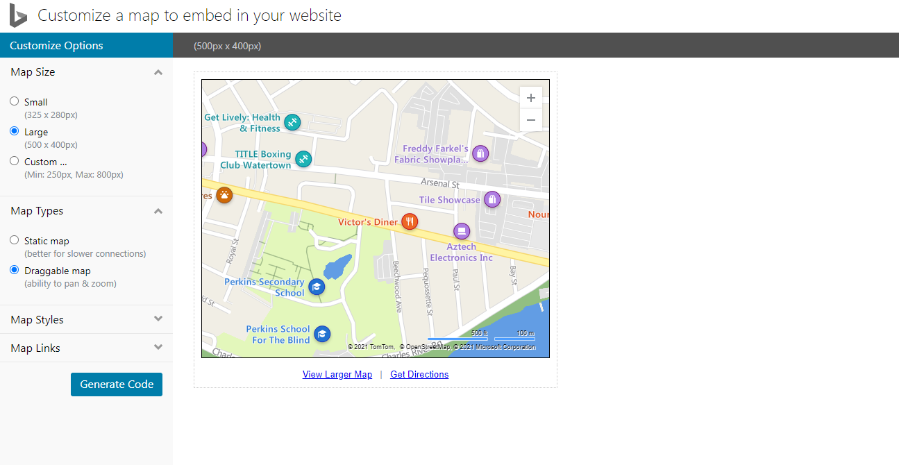 Embed Bing Maps In Wordpress 2