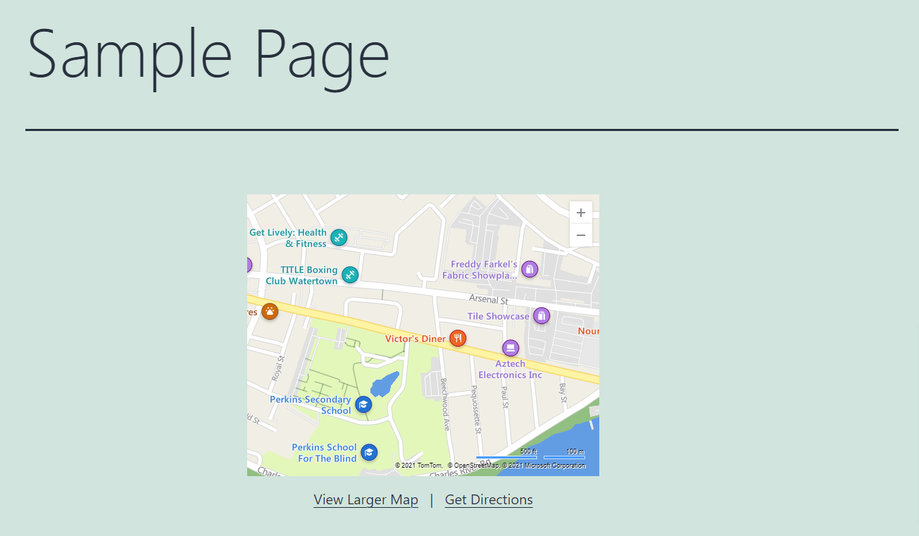 Embed Bing Maps In Wordpress 6