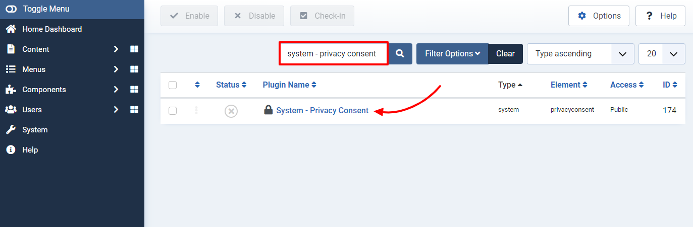 Use Privacy Policy In Joomla-4-2