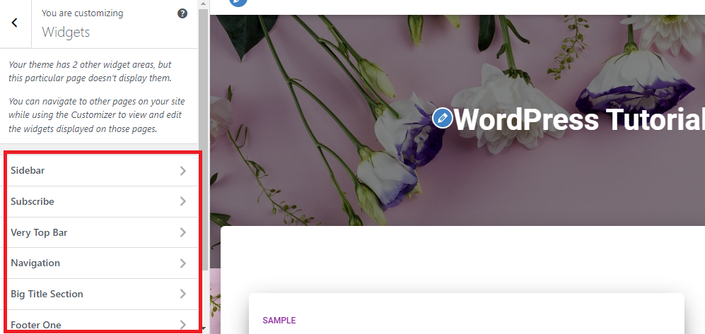 Use Wordpress Theme Customizer 11