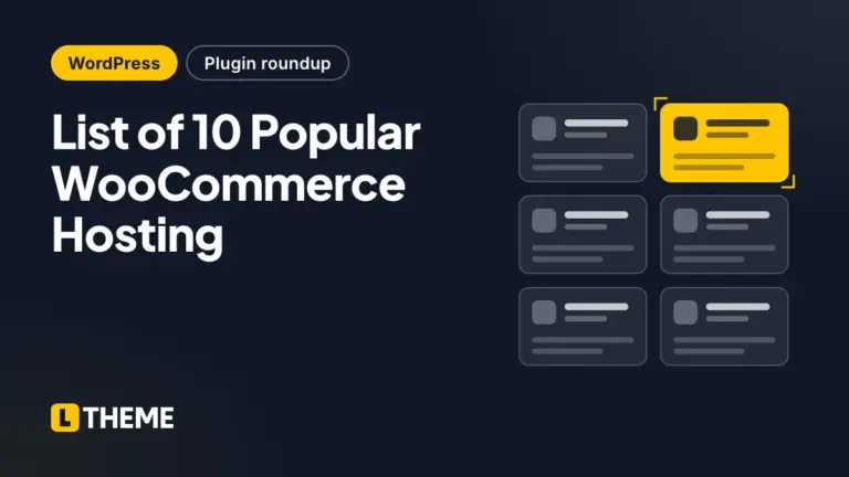 List of 10 Popular WooCommerce Hosting