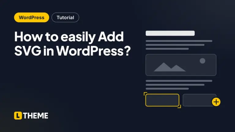 How to easily Add SVG in WordPress?