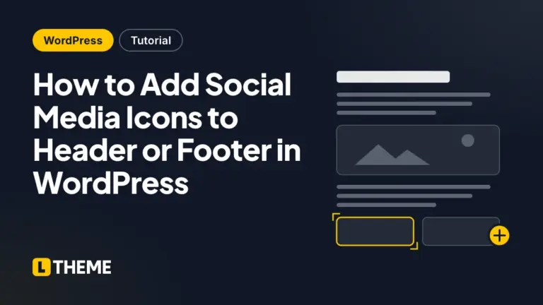 How to Add Social Media Icons to Header or Footer in WordPress
