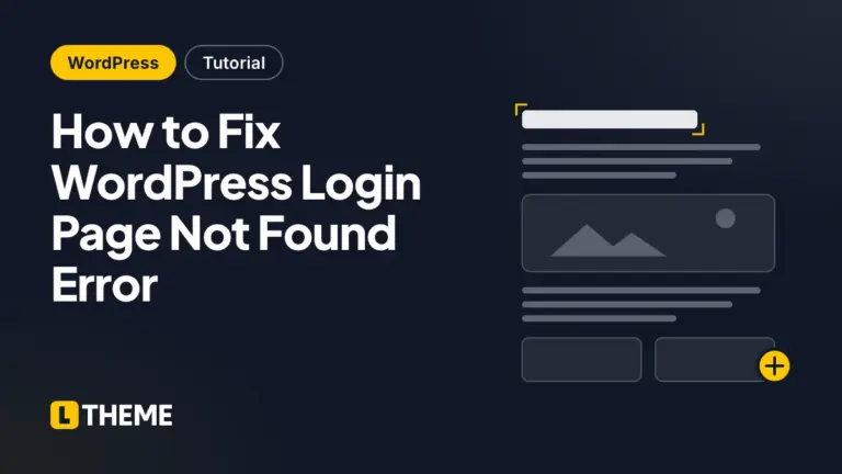 How to Fix WordPress Login Page Not Found Error