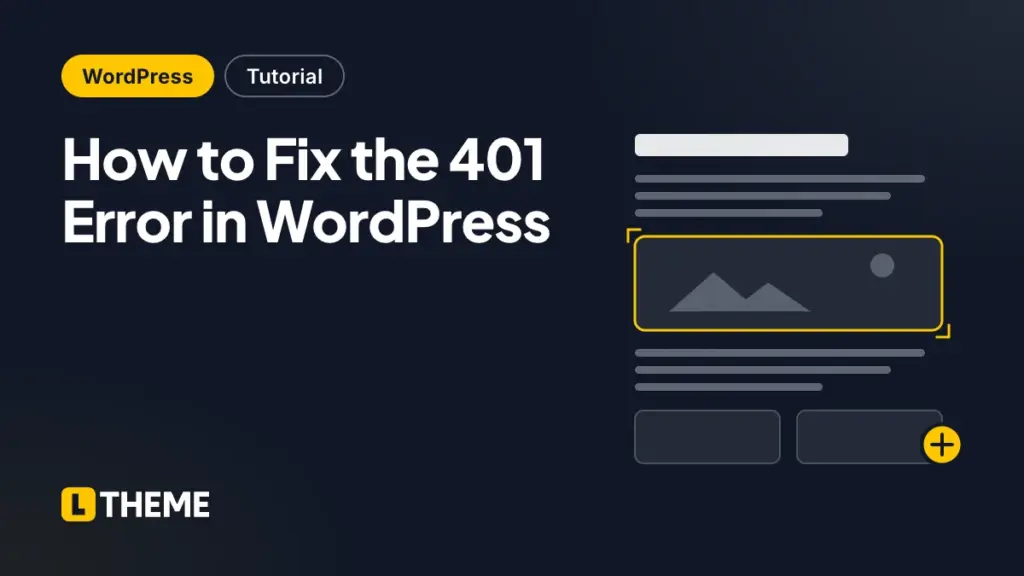How to Fix the 401 Error in WordPress
