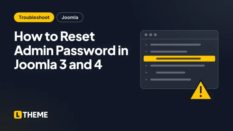 How to Reset Admin Password in Joomla 3 and 4