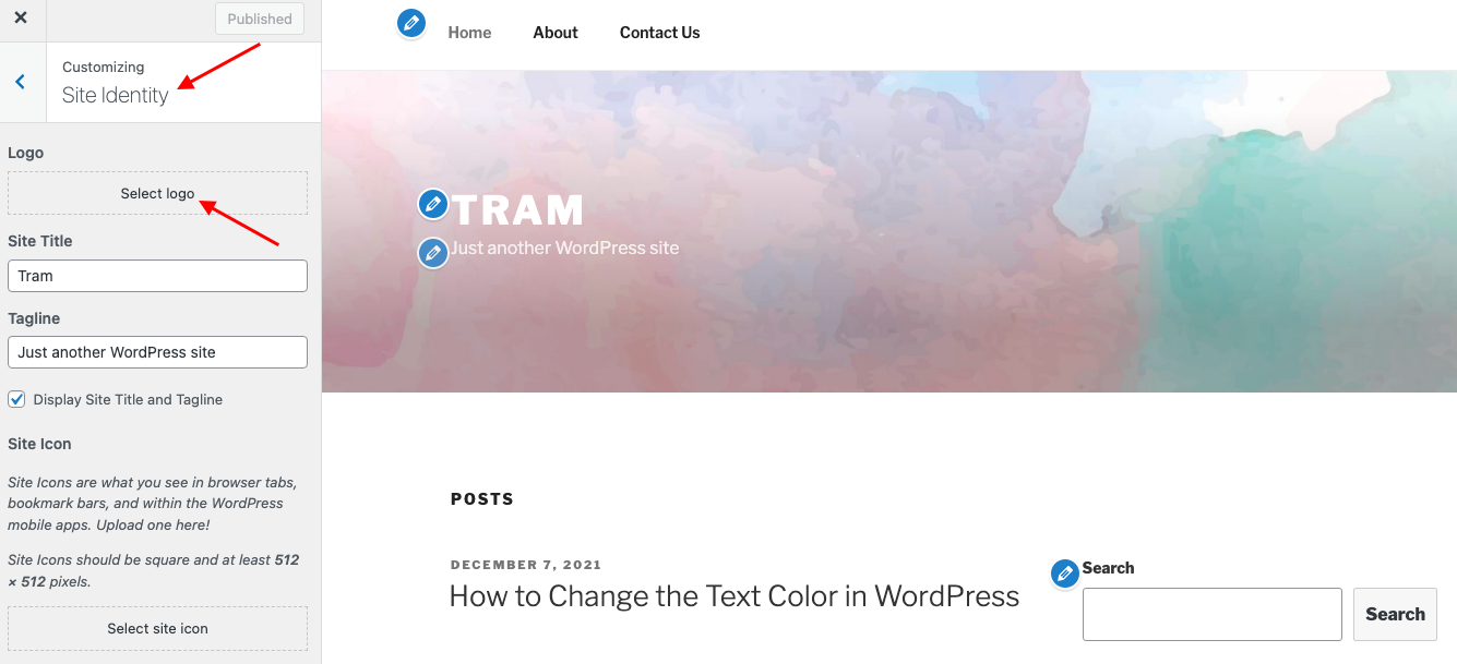 Add-Logo-In-Wordpress-Header