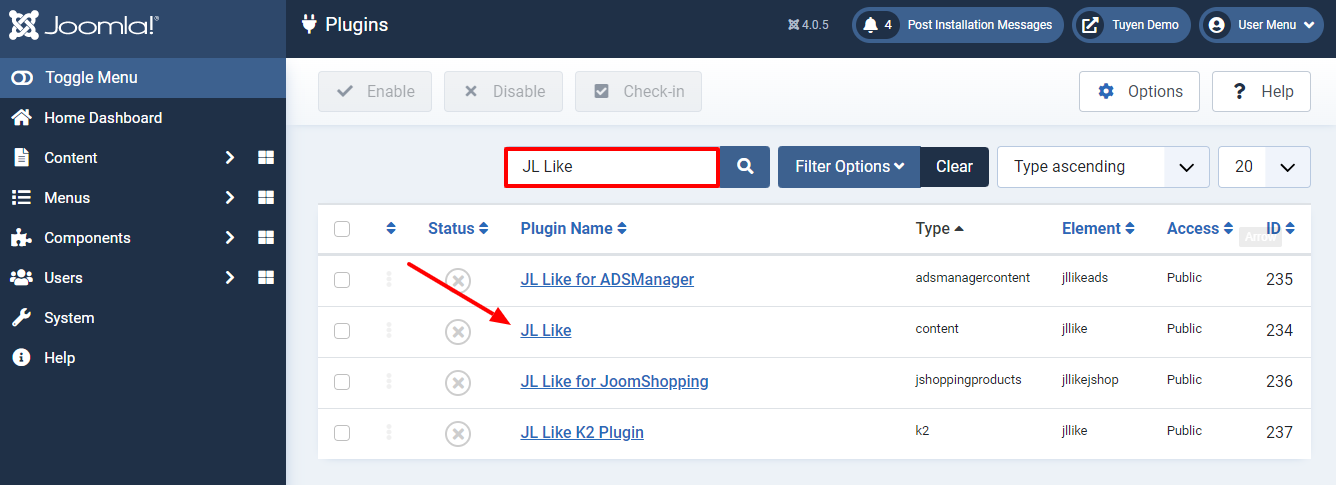 Add Social Network Button To Joomla 4-5