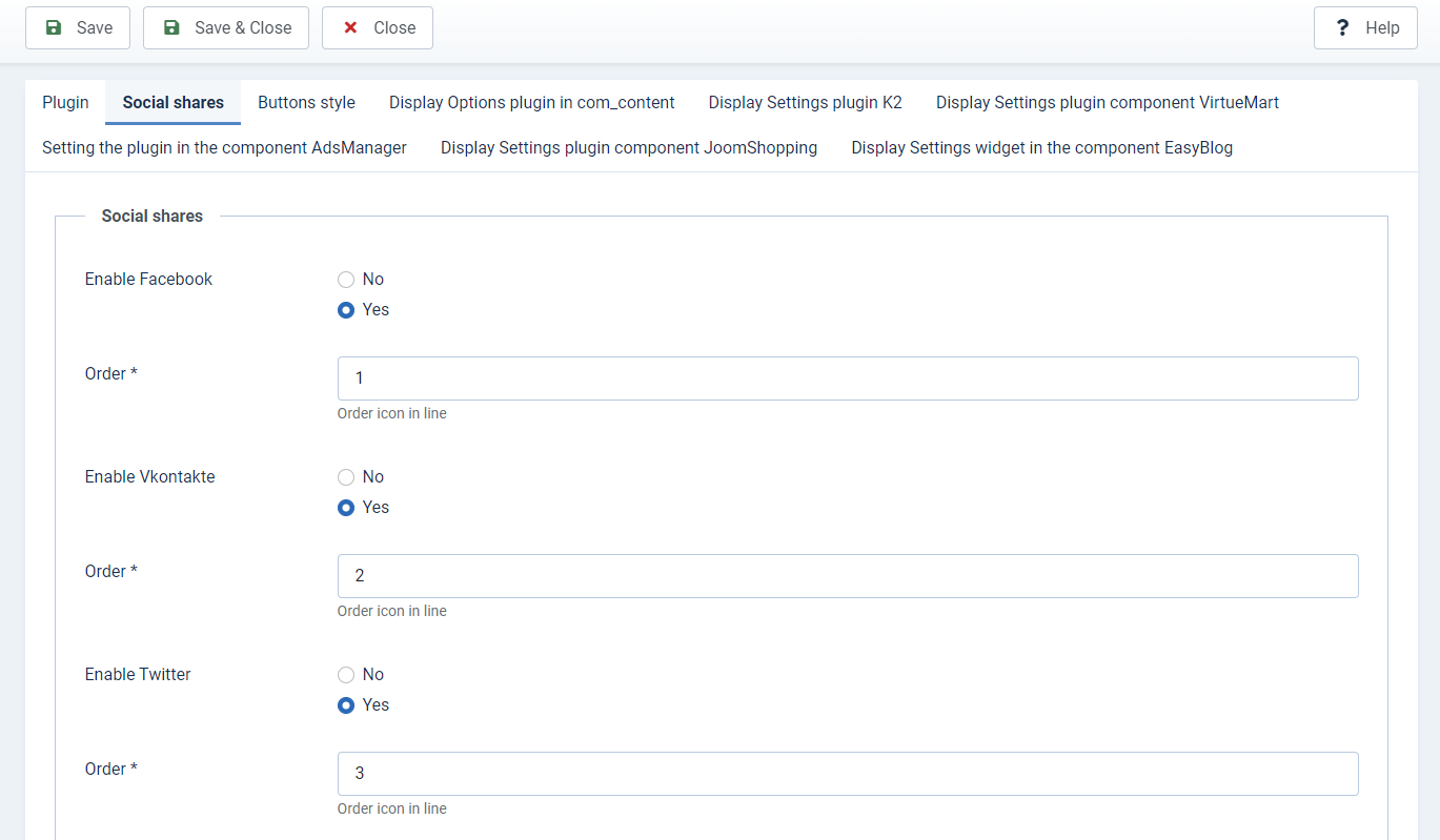 Add Social Network Button To Joomla 4-8