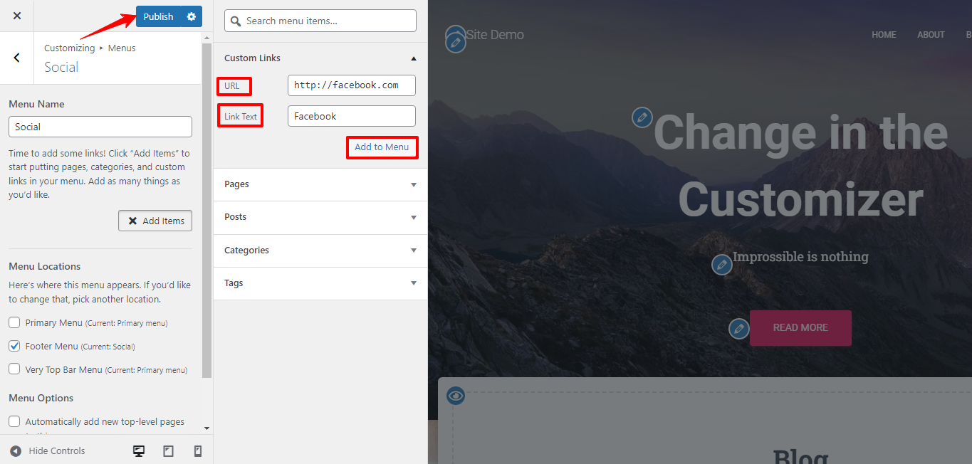 Add Social Media Icons To Header Or Footer In Wordpress 6