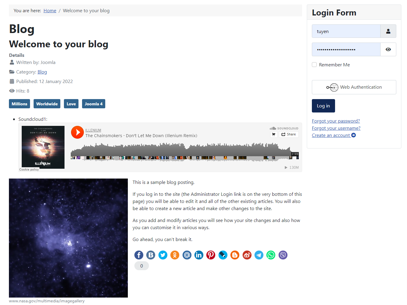 Add Soundcloud To Joomla 4 Articles 12