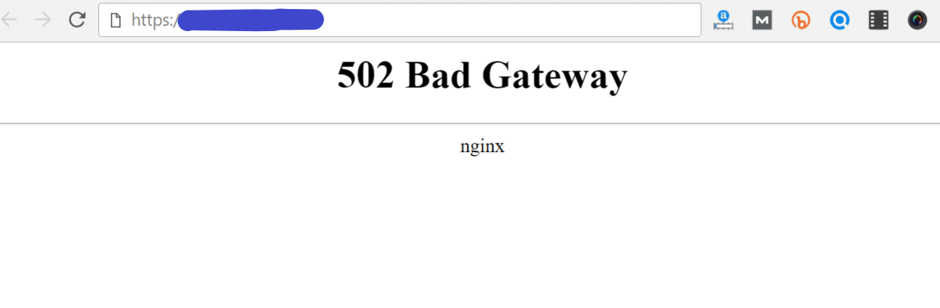 fix 502 bad gateway error 1