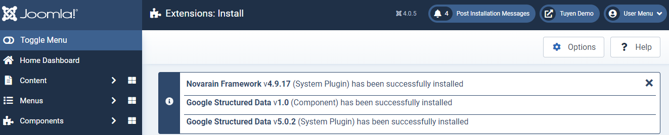 Google Structured Data Extension In Joomla 4-4