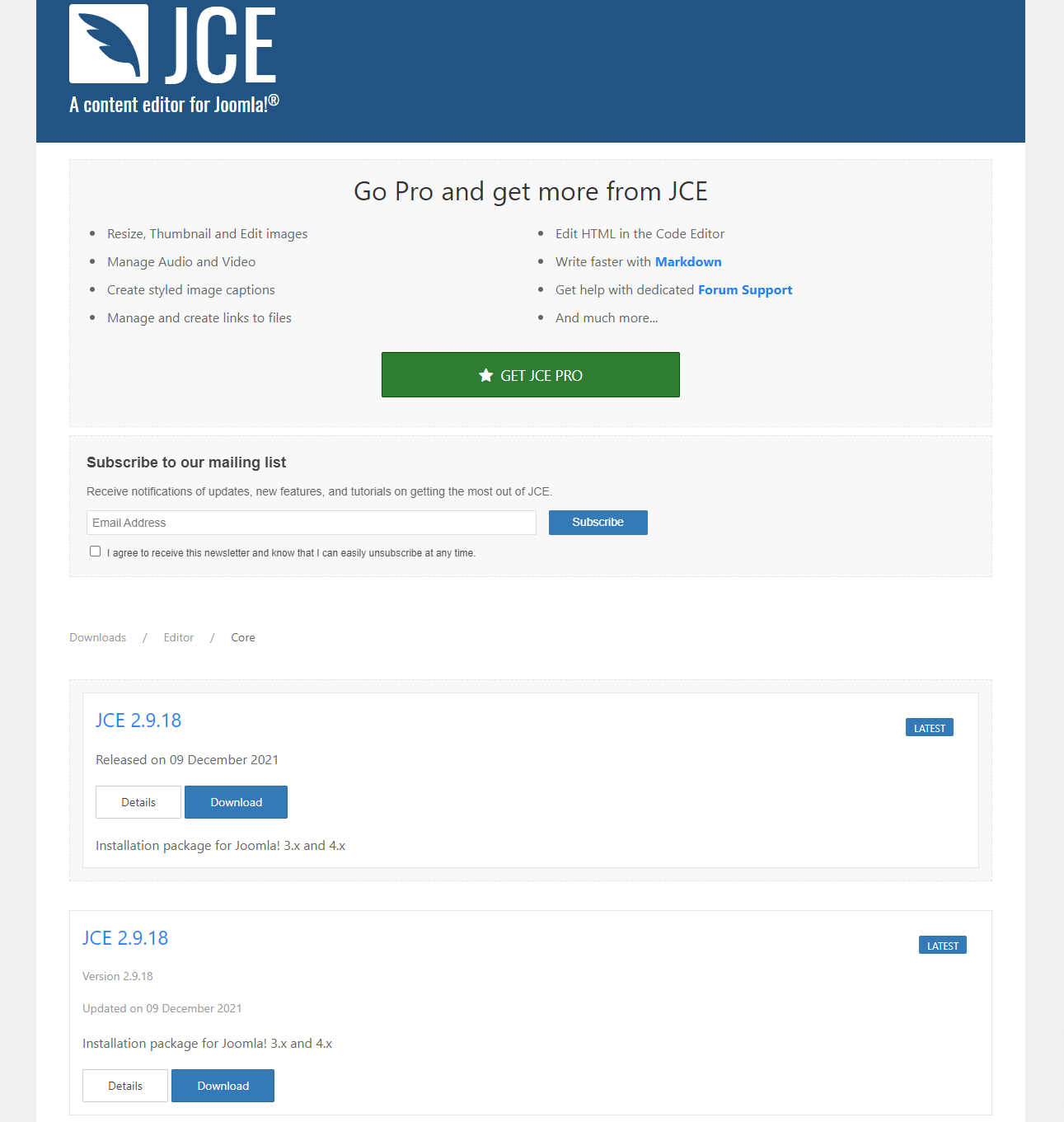 Use Jce Extension In Joomla 4-1