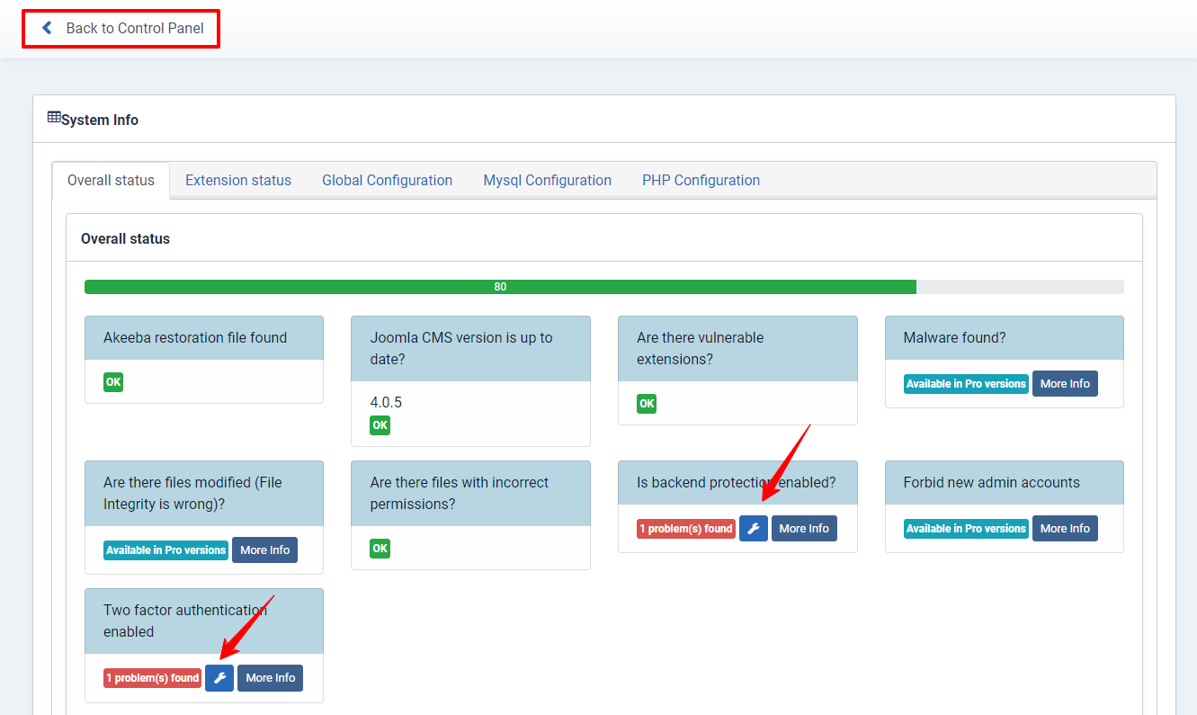 Use Securitycheck For Joomla 4-5