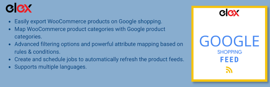 Elex Woocommerce Google Shopping