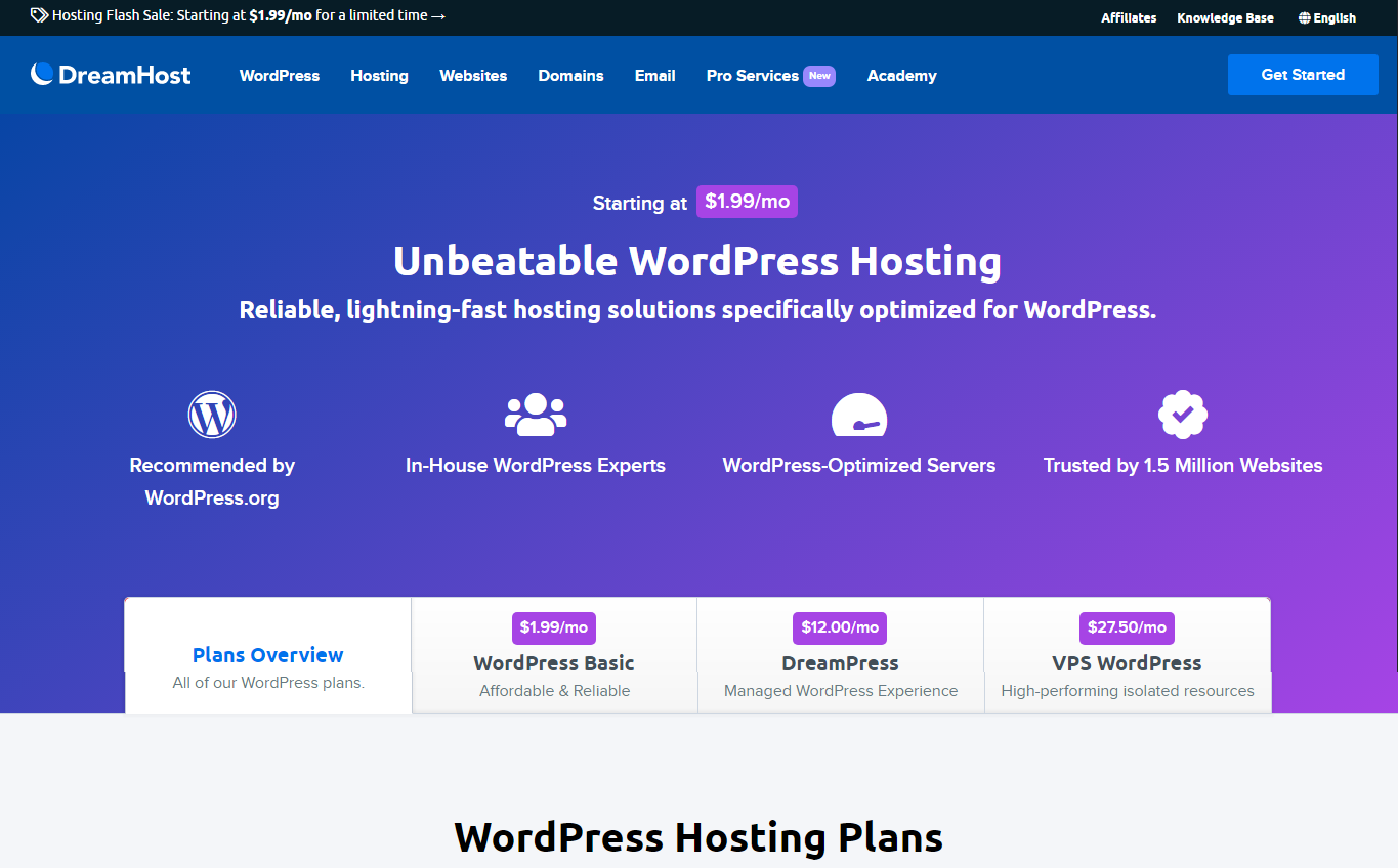 Host page