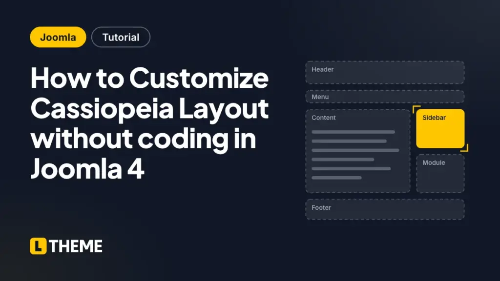 How to Customize Cassiopeia Layout without coding in Joomla 4